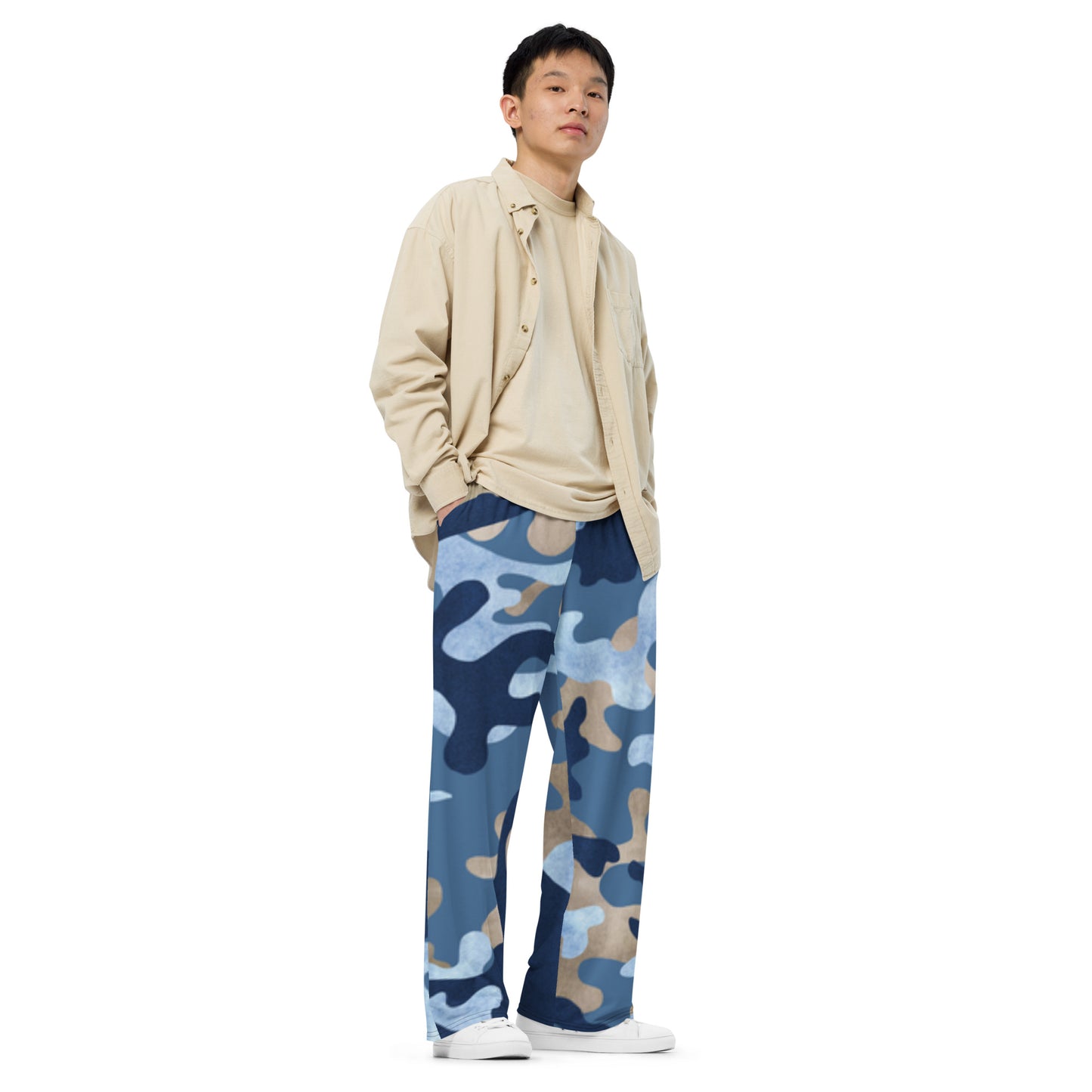 All-over print unisex wide-leg pants