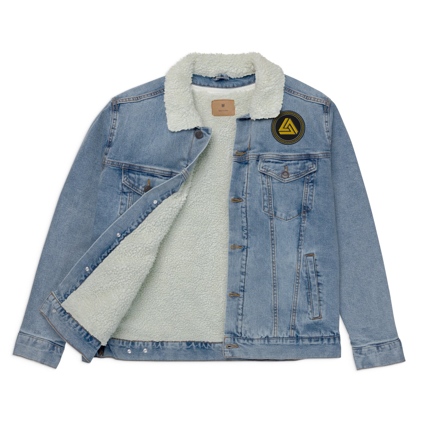 Unisex denim sherpa jacket