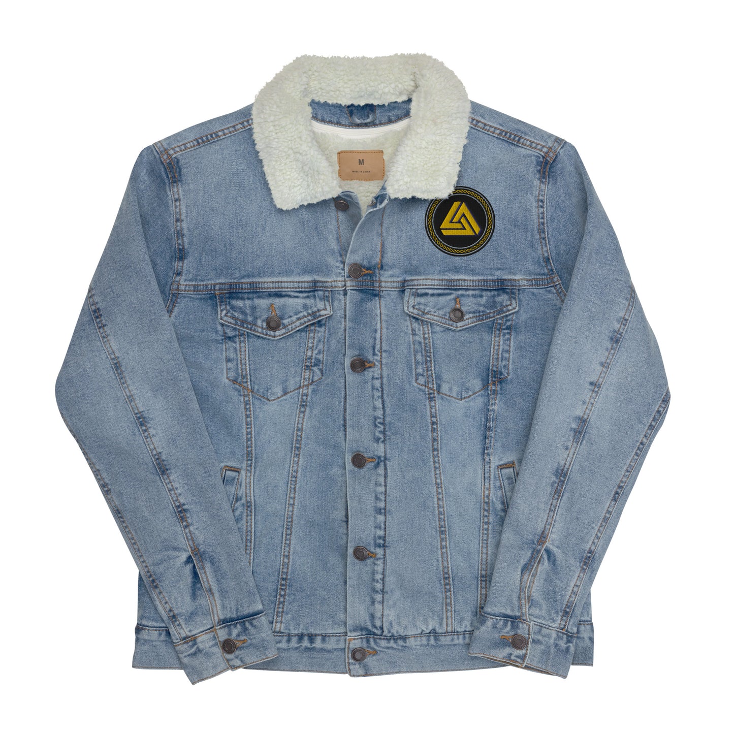 Unisex denim sherpa jacket